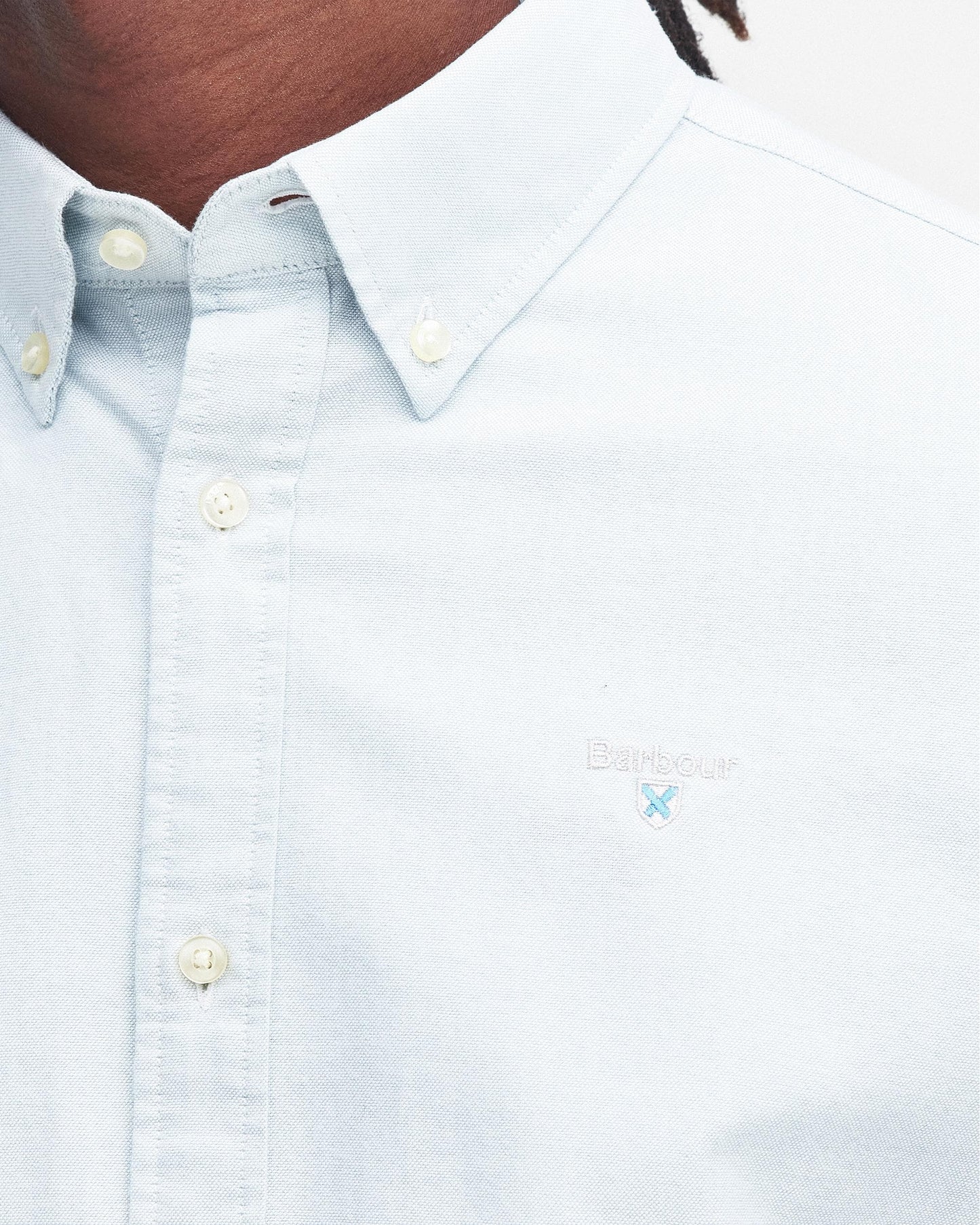 Barbour Oxtown Mens Tailored Shirt - Blue Chalk