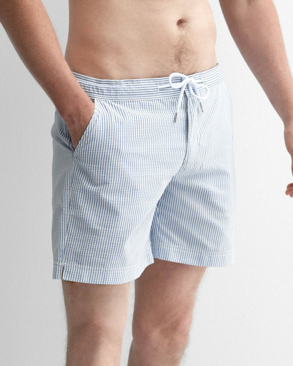 Oliver Sweeney Oliver Sweeney Monforte Mens Cotton Seersucker Swim Shorts
