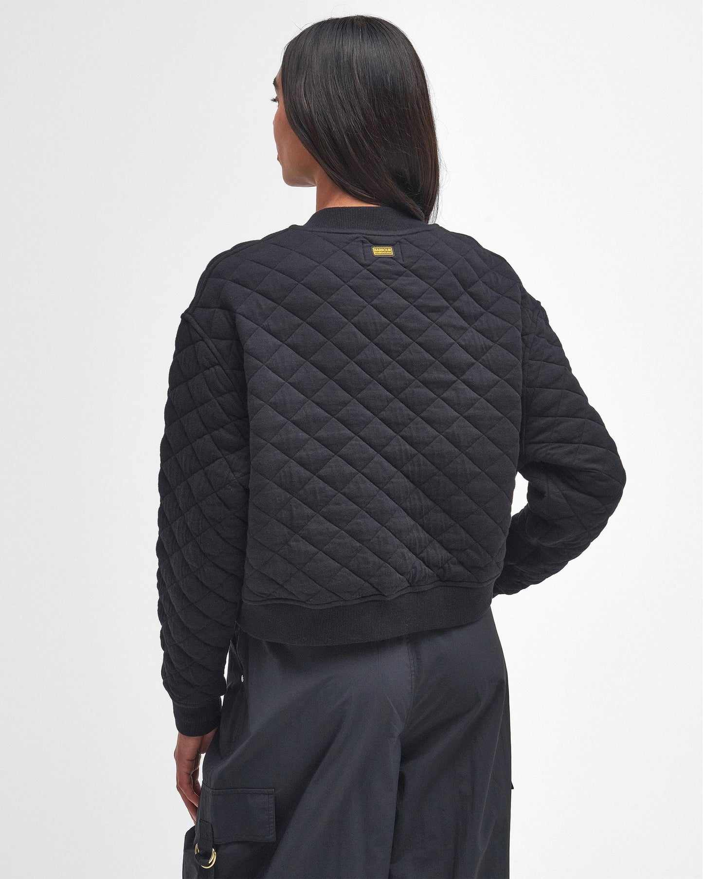 Barbour International Alicia Womens Quilted Bomber Jacket