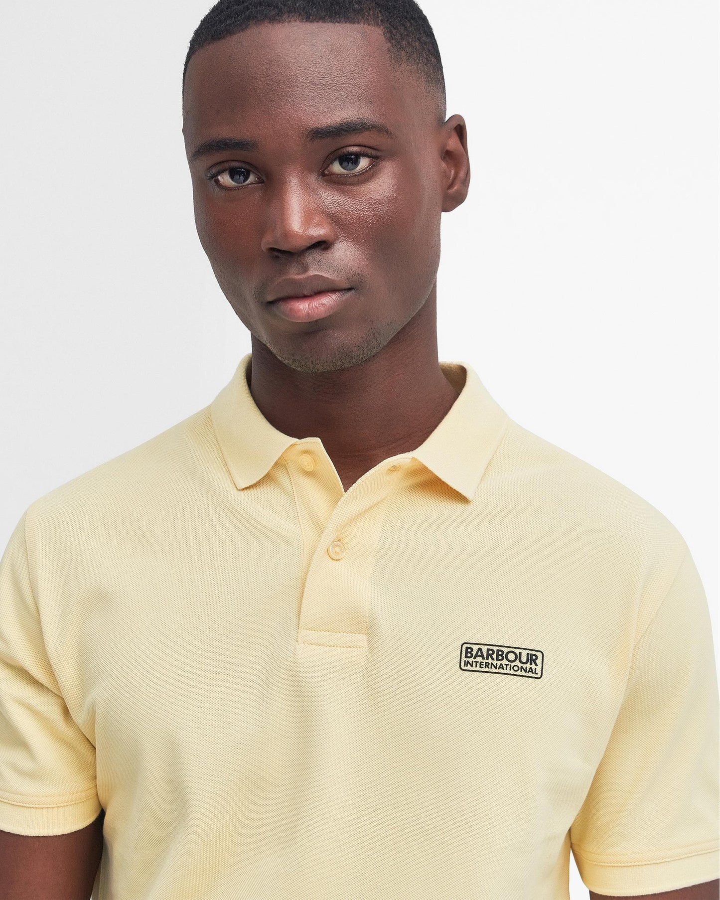Barbour International Essential Short Sleeve Mens Polo - Dusty Yellow