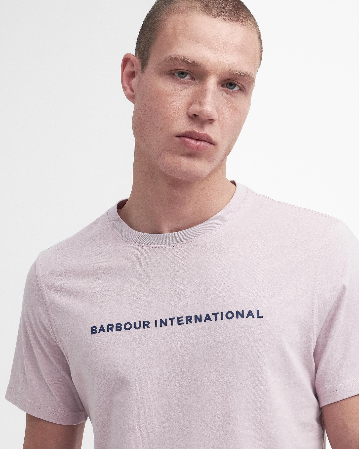 Barbour International Motored Mens Tailored T-Shirt - Dusk Pink