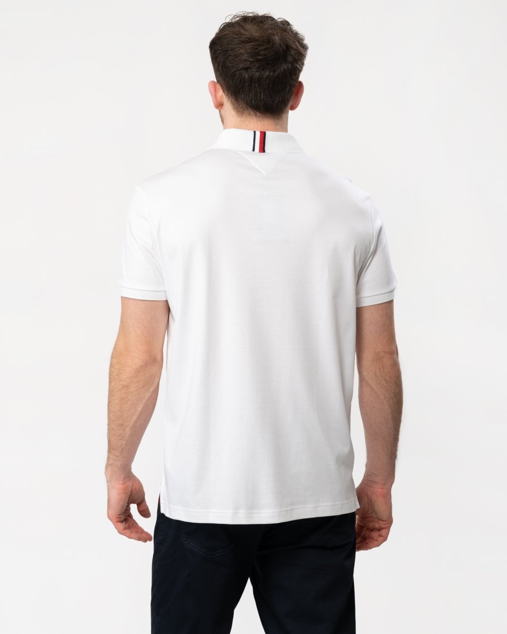 Tommy Hilfiger Liquid Cotton Essential Mens Polo - Th Optic White