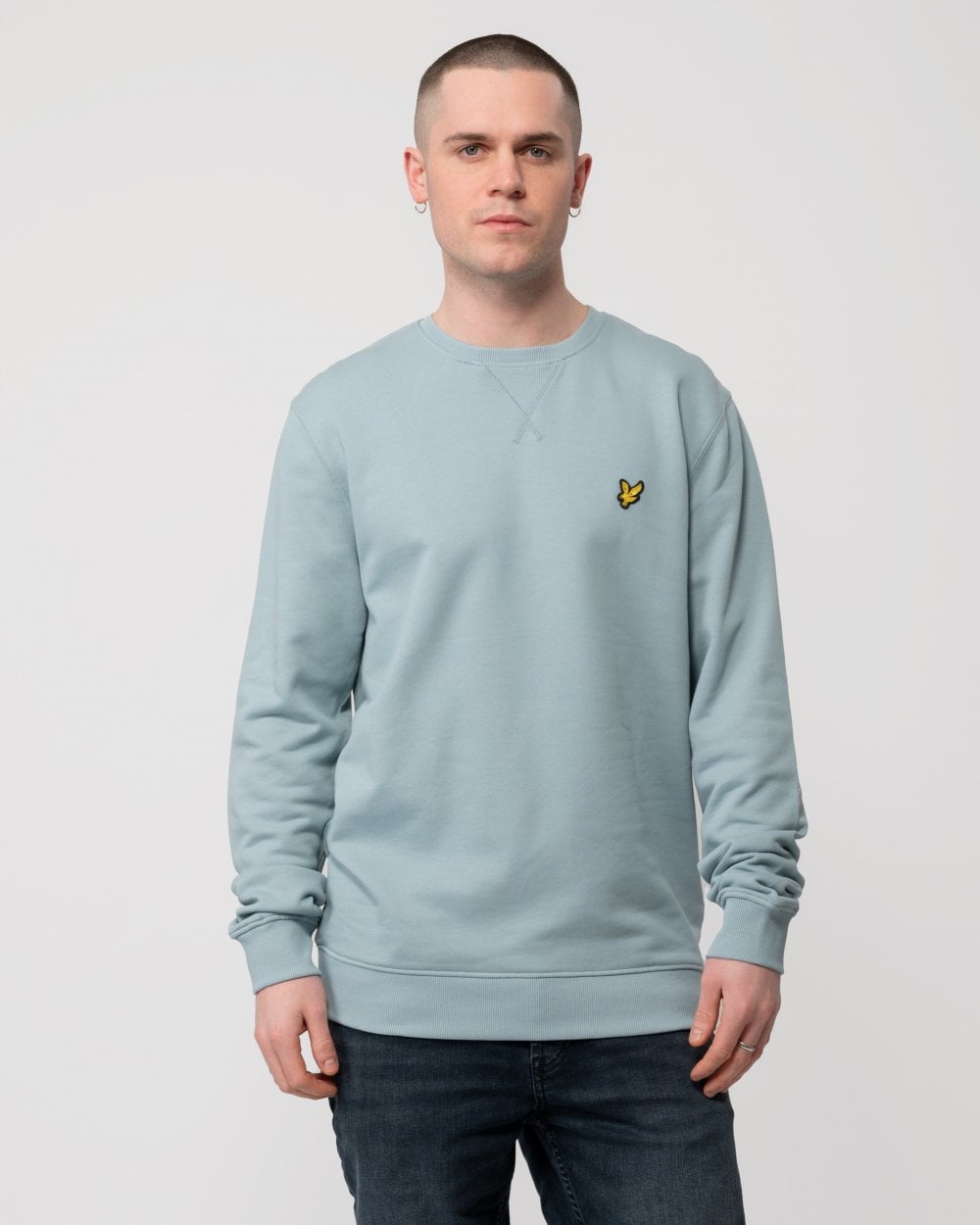 Lyle & Scott Mens Sweatshirt ML424VOG - A19 Slate Blue