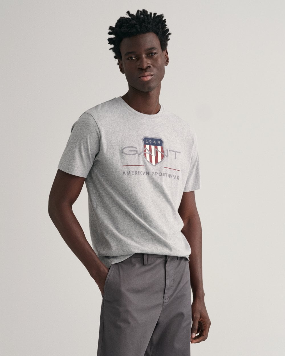 GANT Mens Regular Fit Short Sleeve Archive Shield T-Shirt