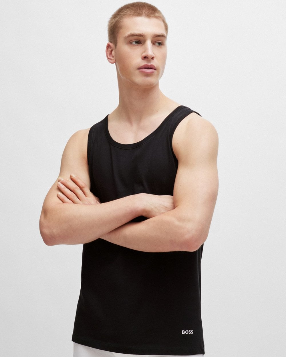 BOSS Orange BOSS Orange Mens Three-Pack of Tank-Top Vests in Cotton