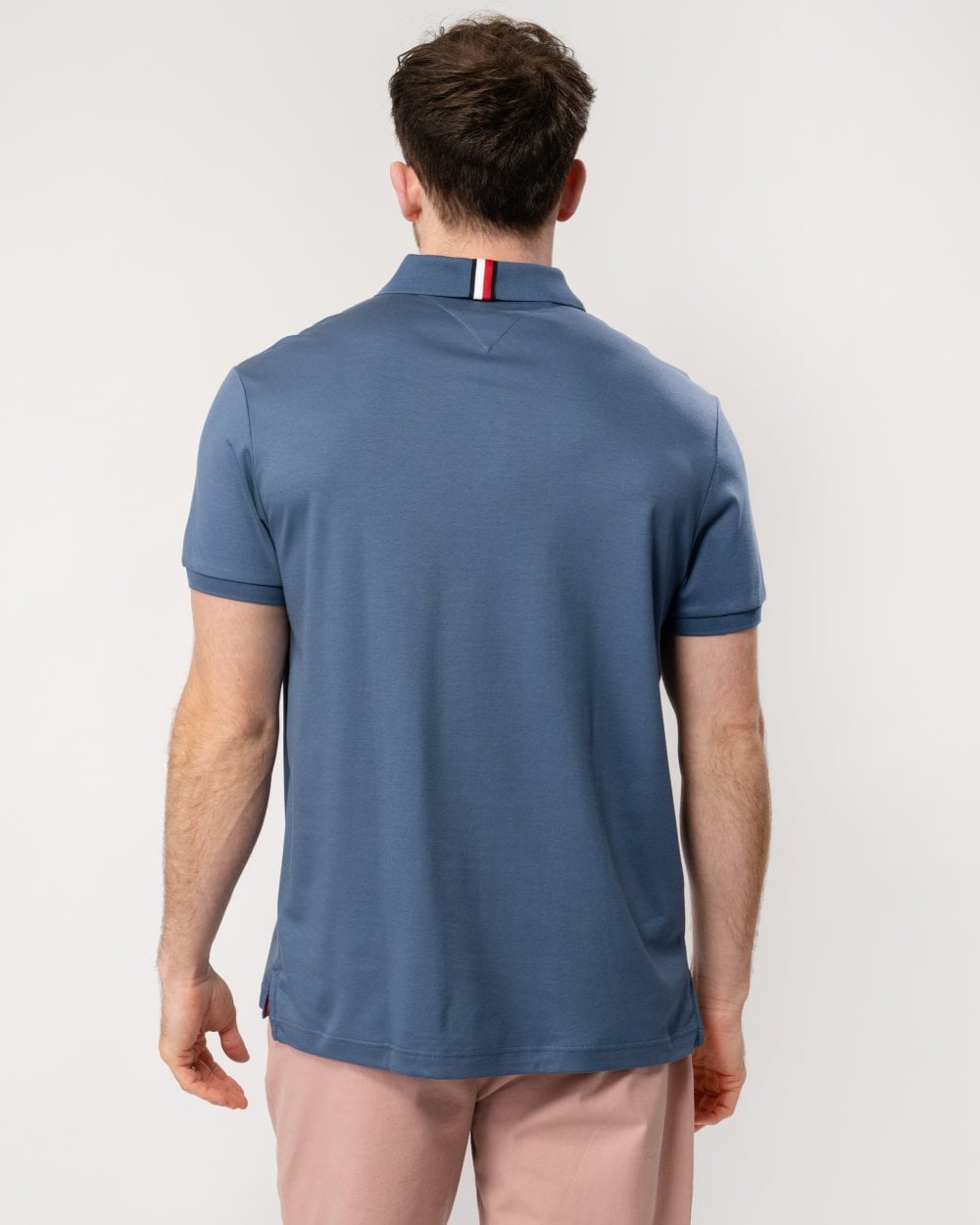 Tommy Hilfiger Liquid Cotton Essential Mens Polo - Faded Indigo