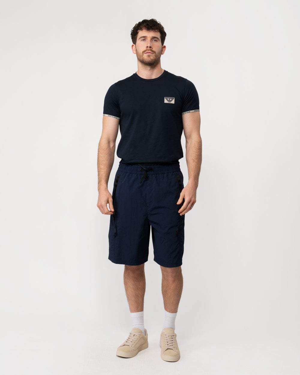 Armani Exchange Armani Exchange Mens Shell Fabric Shorts