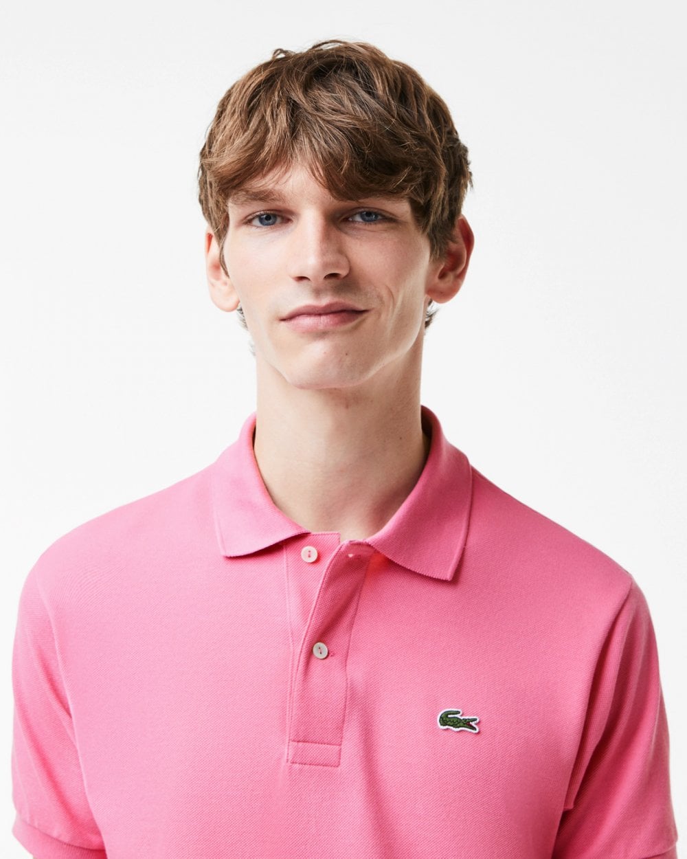 Lacoste Classic Fit L.12.12 Mens Short Sleeve Polo Shirt - Reseda Pink 2R3