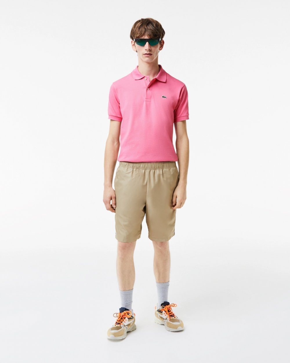 Lacoste Classic Fit L.12.12 Mens Short Sleeve Polo Shirt - Reseda Pink 2R3