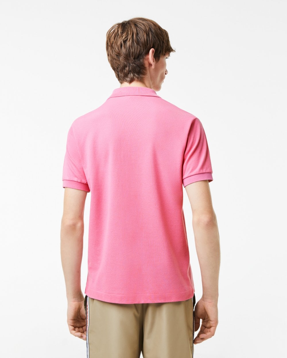 Lacoste Classic Fit L.12.12 Mens Short Sleeve Polo Shirt - Reseda Pink 2R3