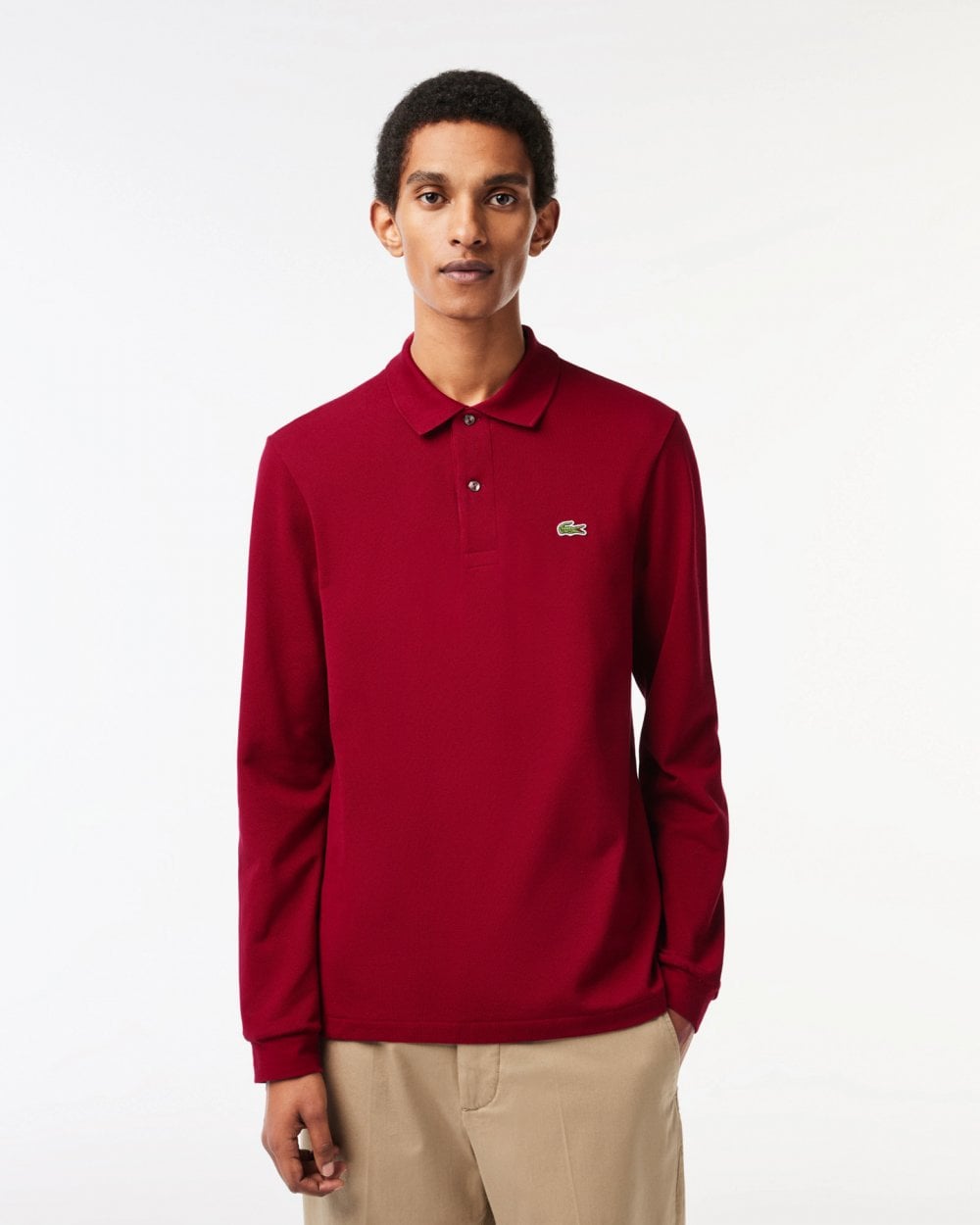 Lacoste Original L.12.12 Mens Long Sleeve Cotton Polo Shirt