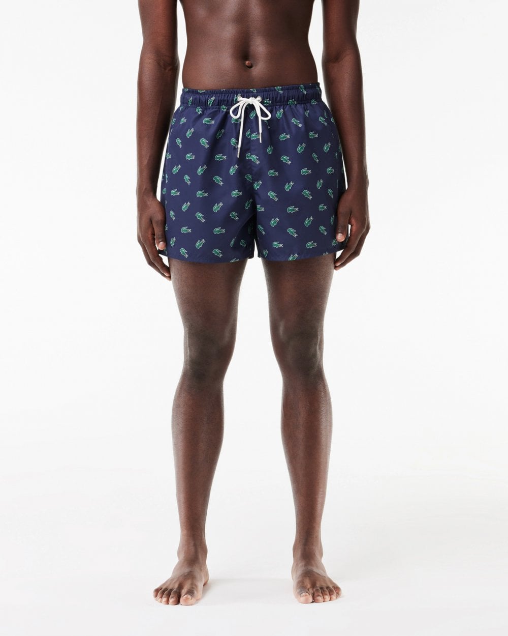 Lacoste Mens Crocodile Print Swimming Shorts