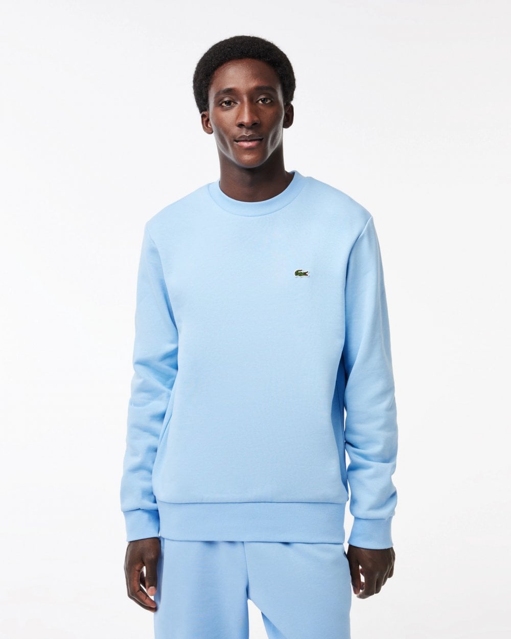 Lacoste Mens Crew Neck Fleece Sweatshirt
