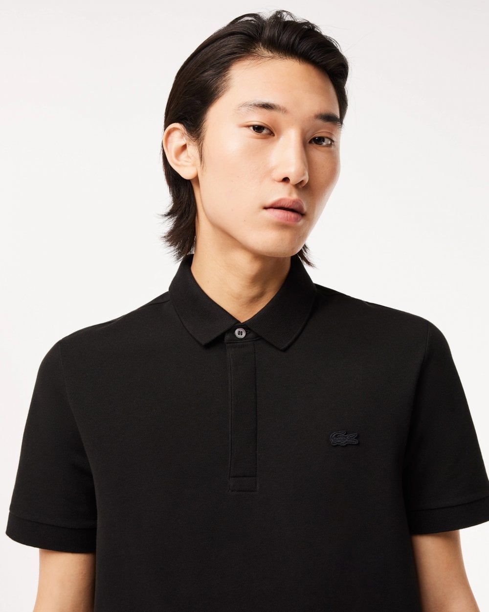 Lacoste Smart Paris Mens Stretch Cotton Polo Shirt - Black 031