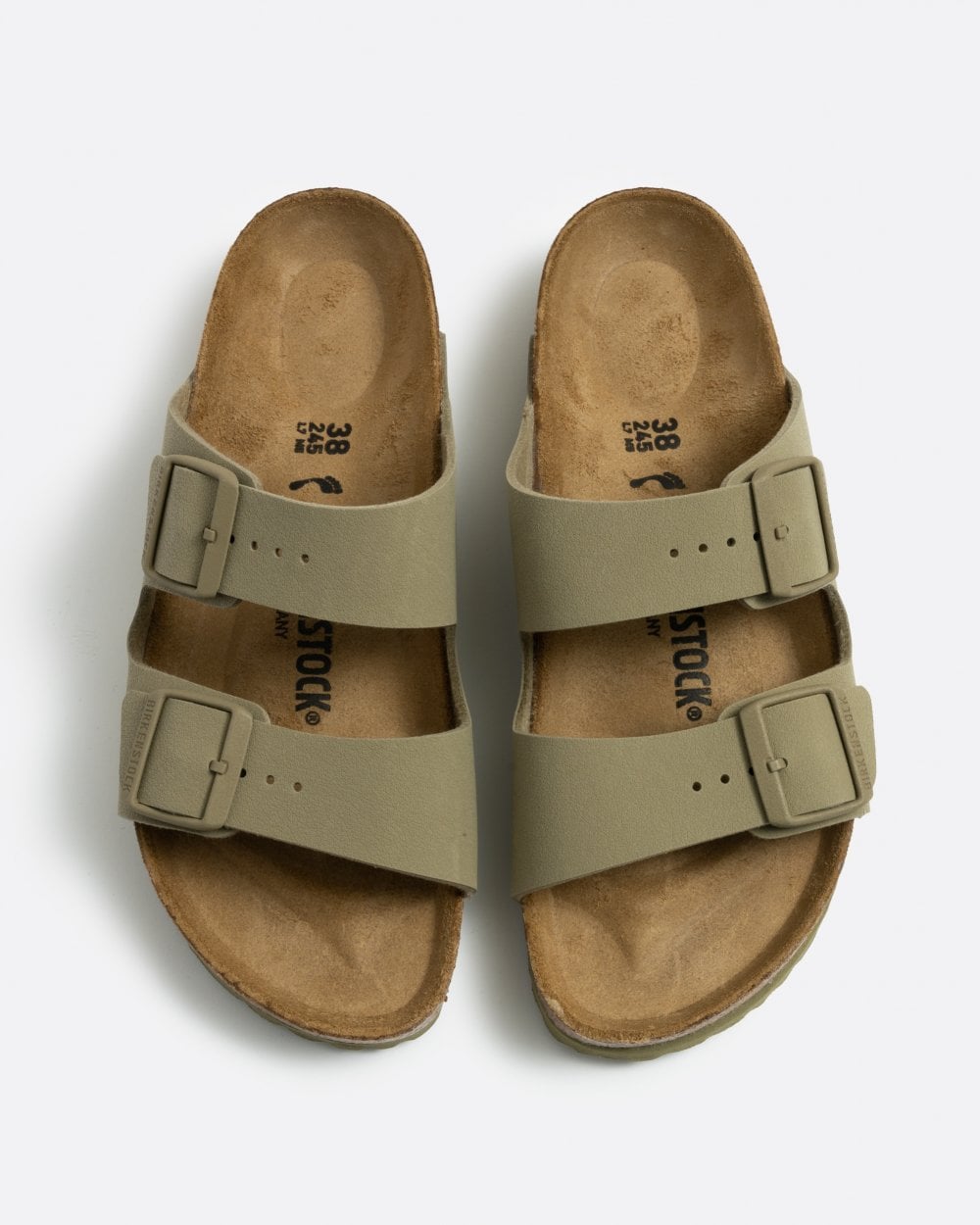 Birkenstock Arizona Birko Flor Womens Sandals - Faded Khaki
