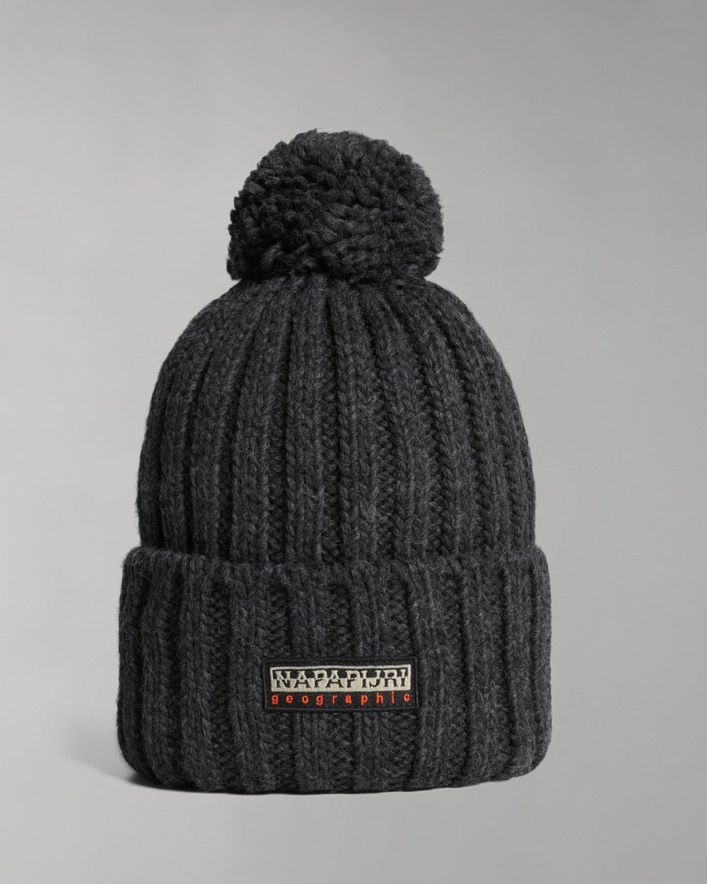 Napapijri Fea 2 Bobble Hat - Dark Grey Melange 197