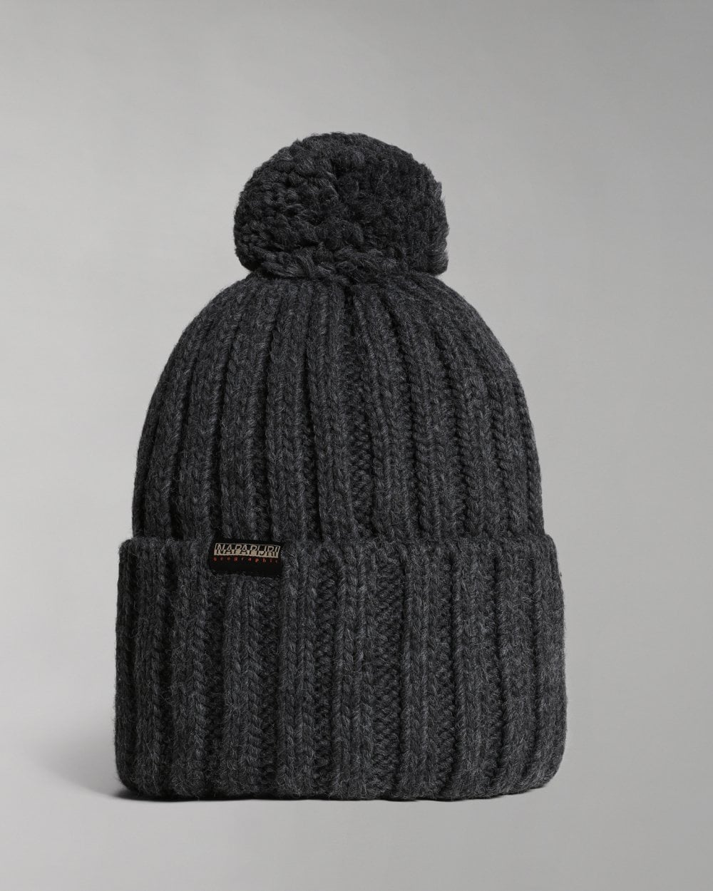 Napapijri Fea 2 Bobble Hat - Dark Grey Melange 197