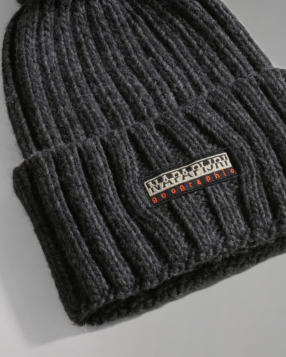 Napapijri Fea 2 Bobble Hat - Dark Grey Melange 197