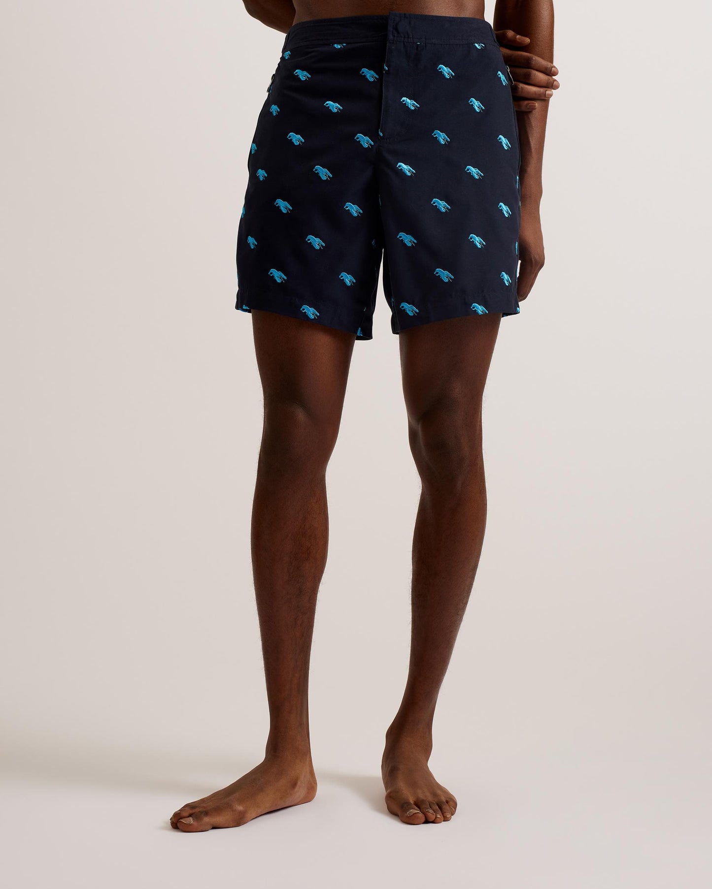 Ted Baker Ted Baker LOBTA Mens Embroidered Lobster Swim Shorts
