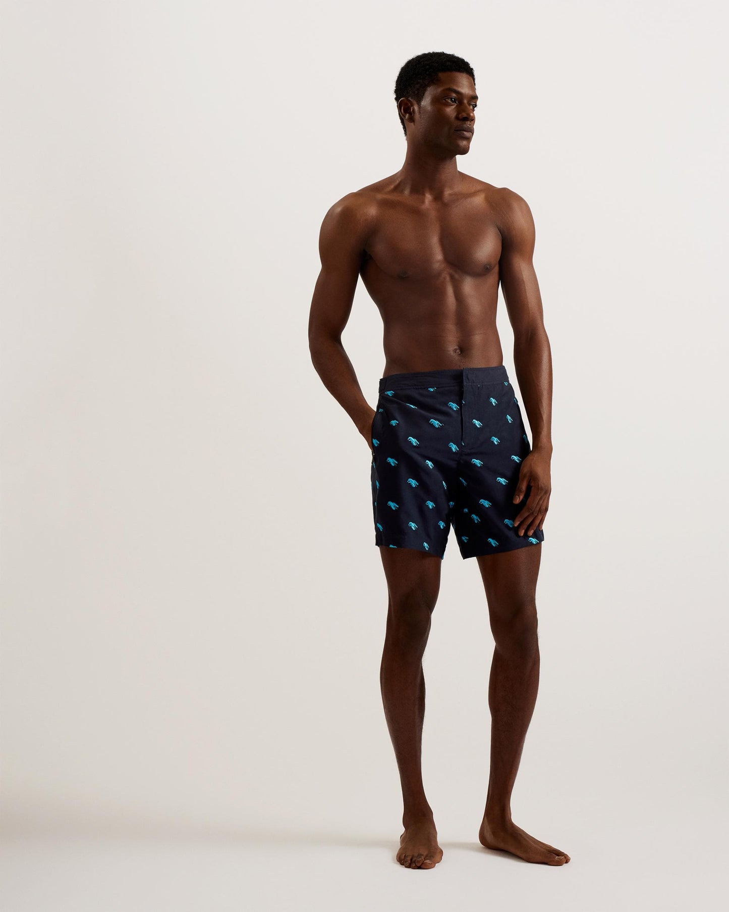 Ted Baker Ted Baker LOBTA Mens Embroidered Lobster Swim Shorts