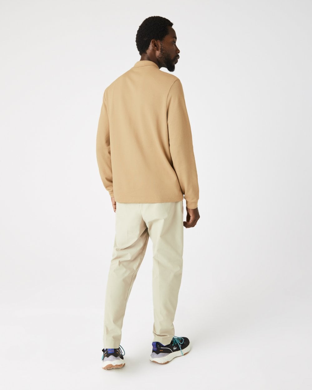 Lacoste Original L.12.12 Mens Long Sleeve Cotton Polo Shirt - Viennese 02S
