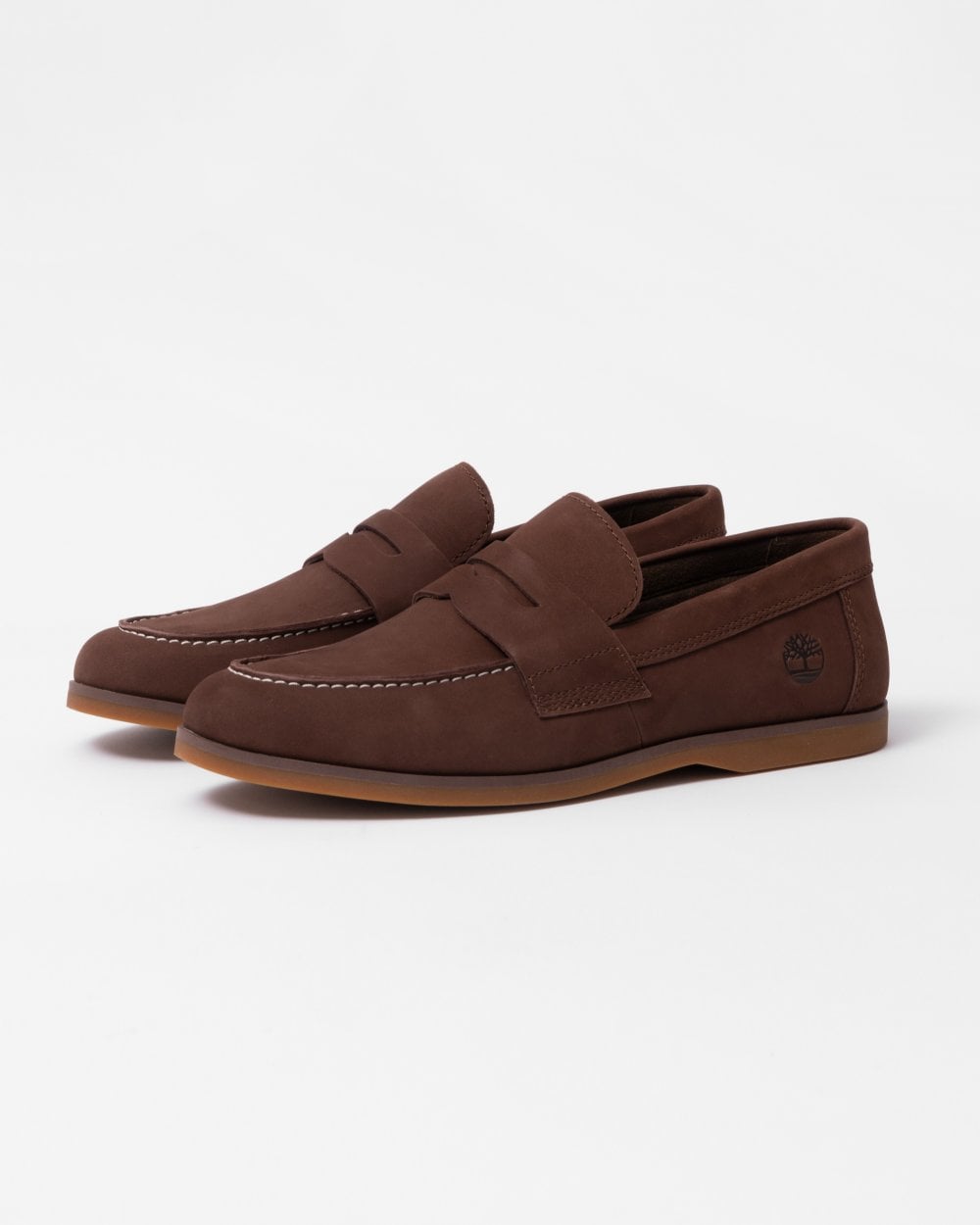 Timberland Mens Classic Slip-On Boat Shoes - Cocoa
