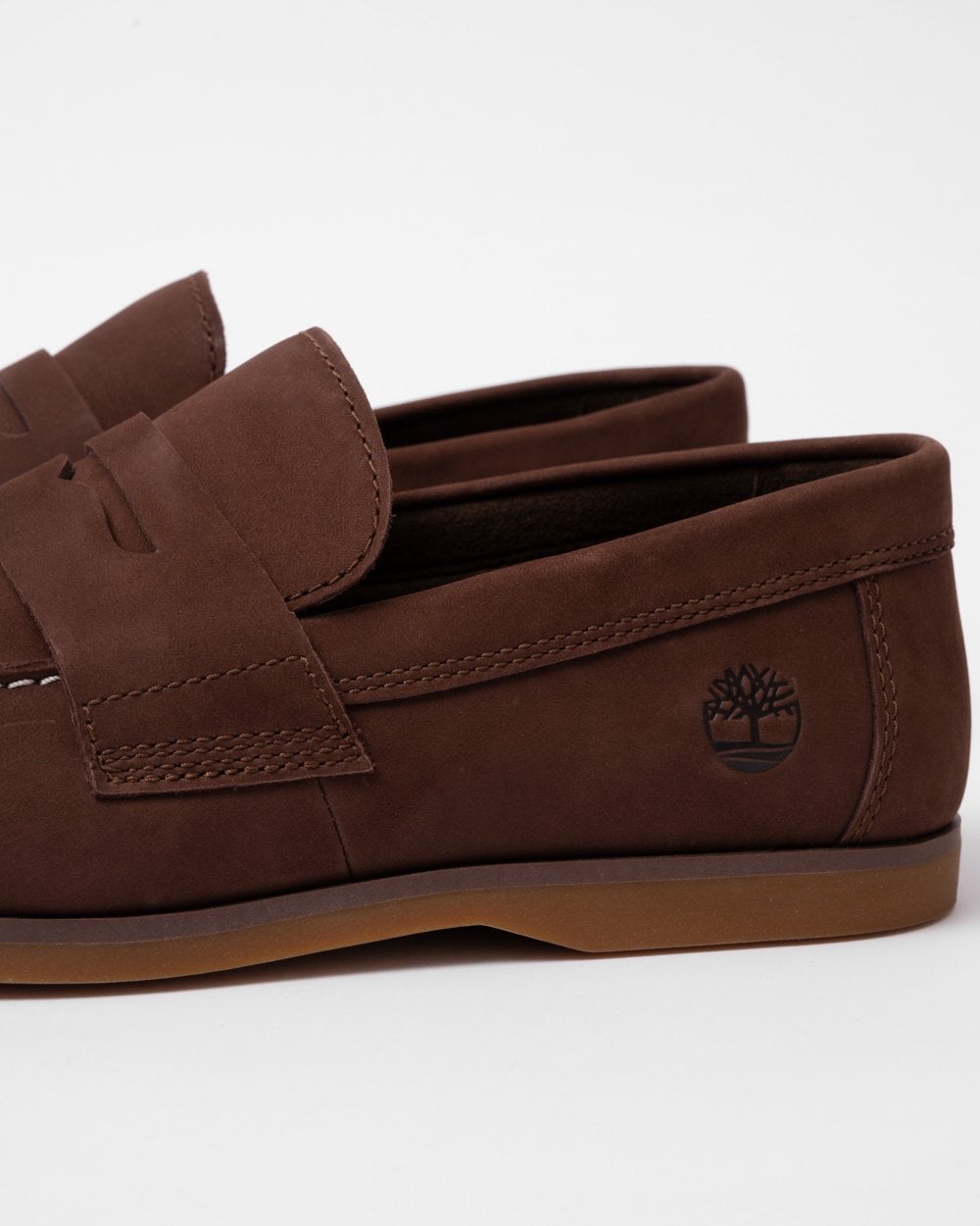 Timberland Mens Classic Slip-On Boat Shoes - Cocoa