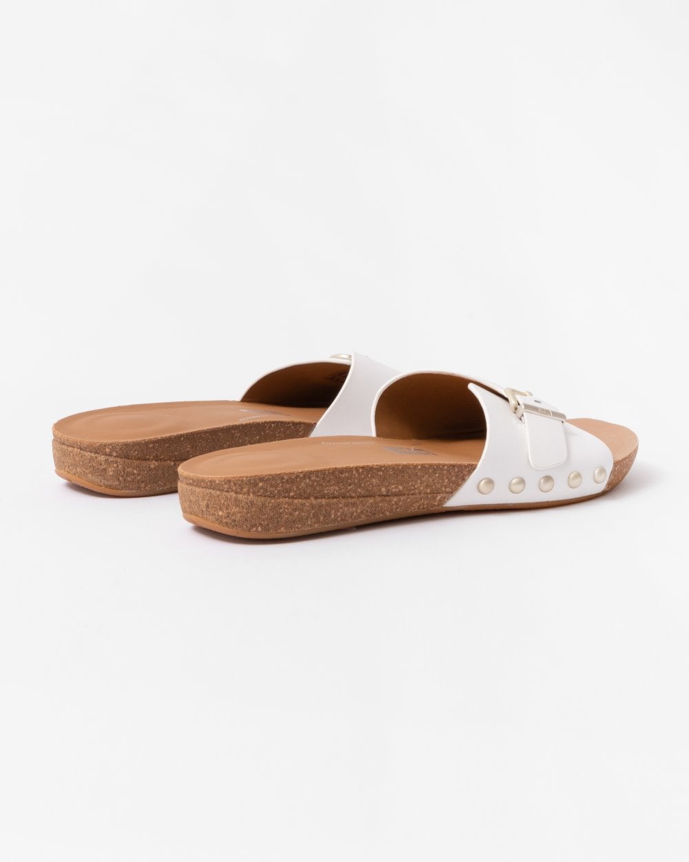 Fitflop IQushion Womens Adjustable Buckle Leather Slides