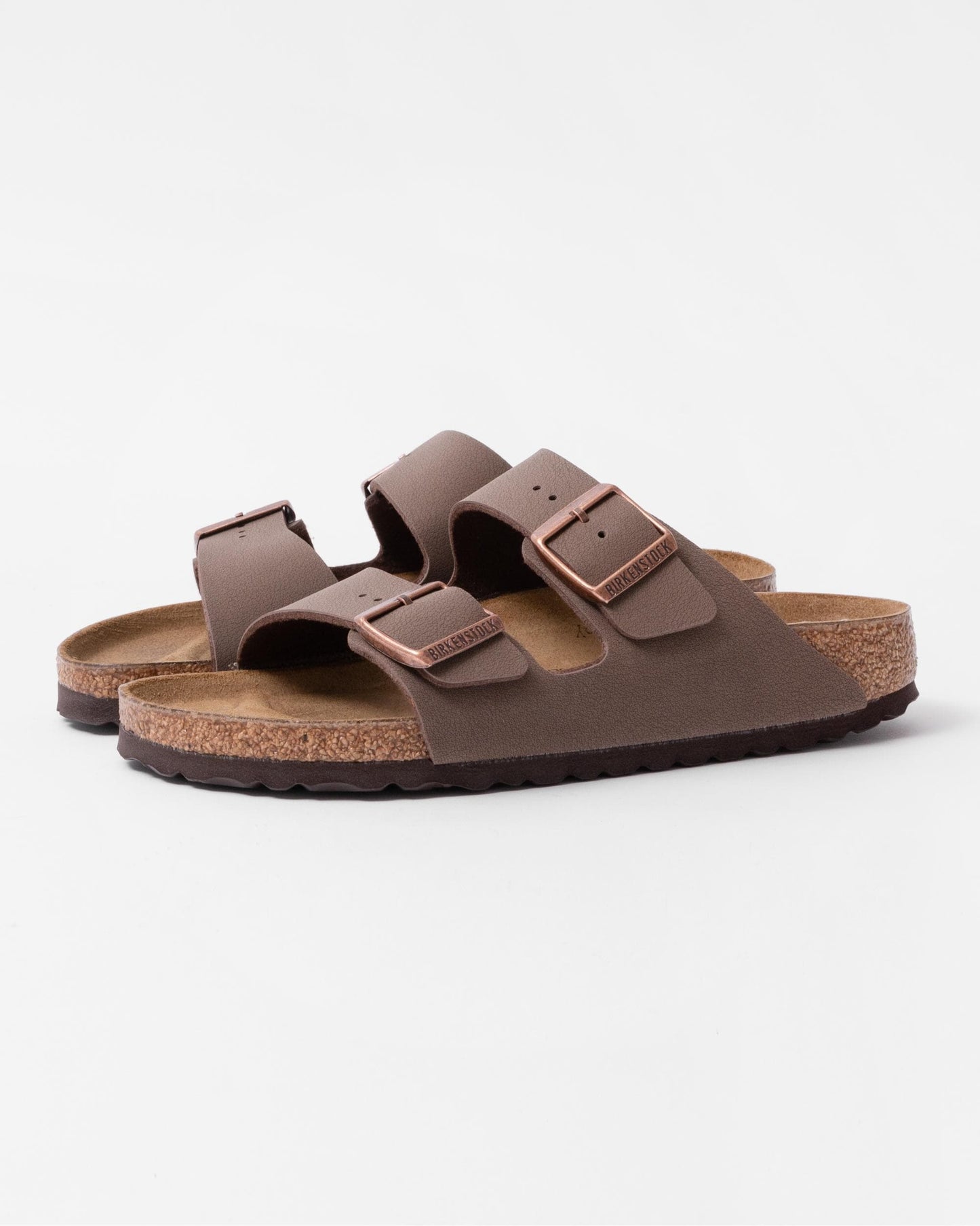 Birkenstock Arizona Birko-Flor Nubuck Womens Sandals - Mocha