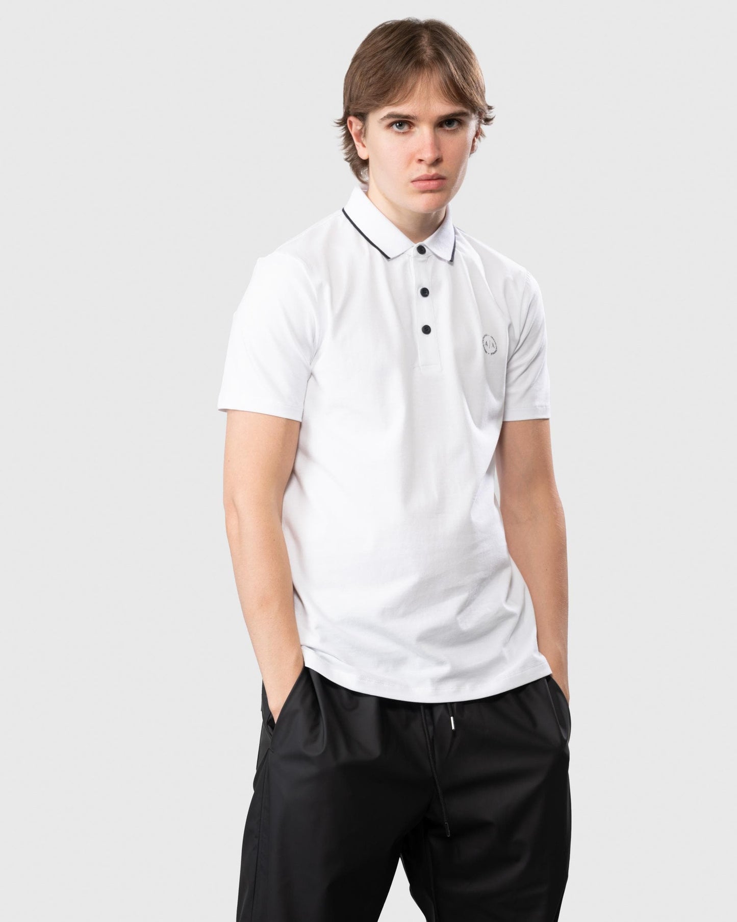 Armani Exchange Round A|X Logo Mens Polo shirt