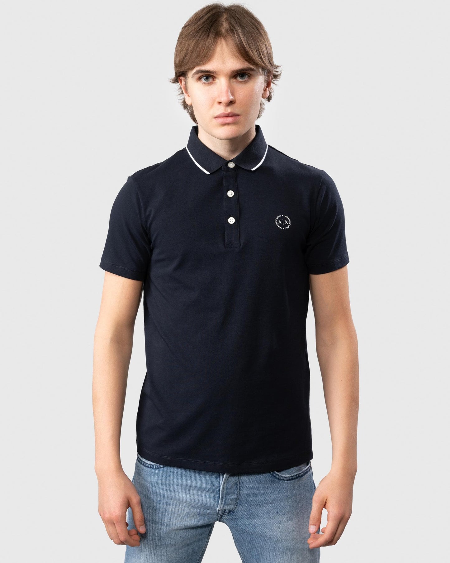 Armani Exchange Round A|X Logo Mens Polo shirt