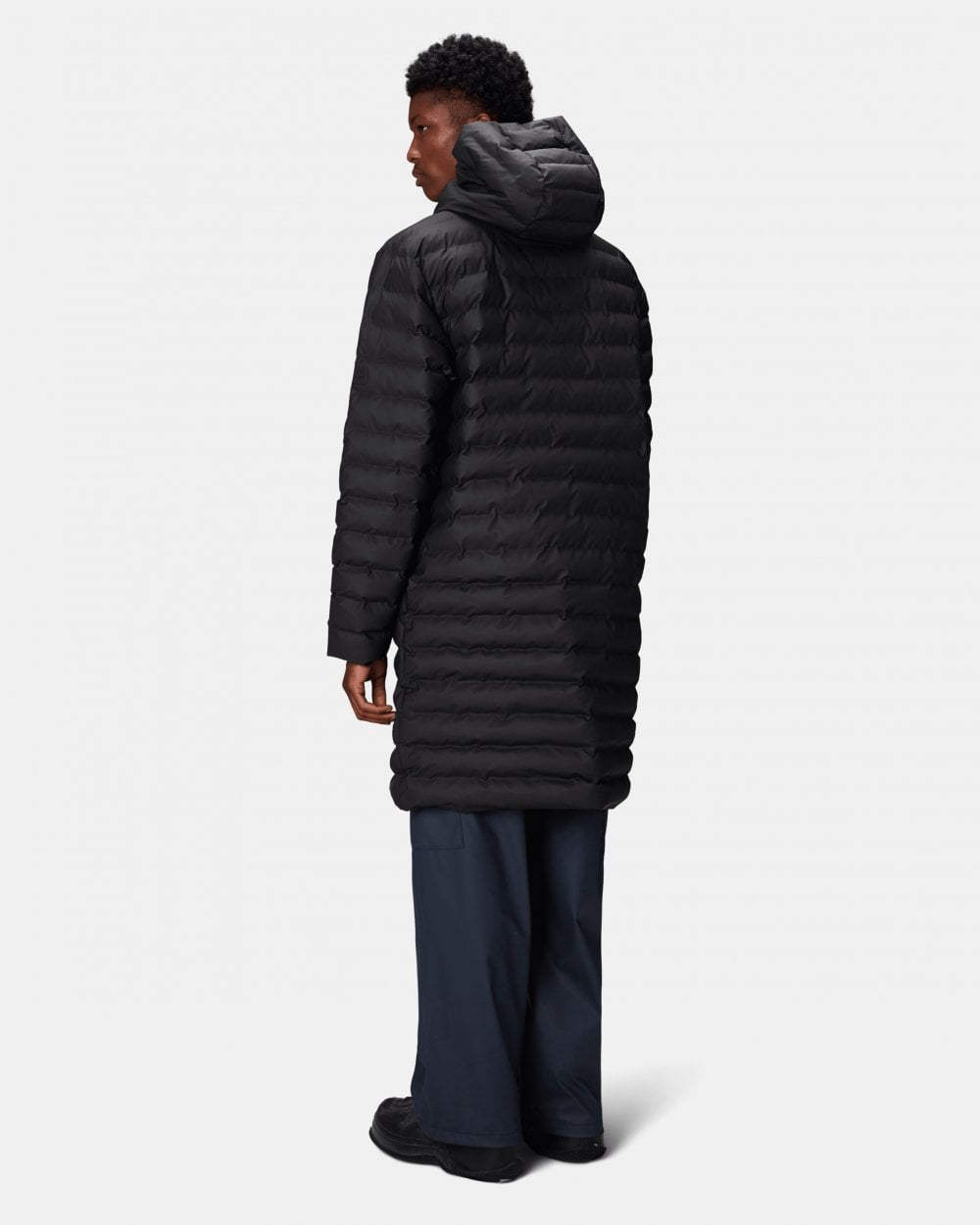 Rains Lohja Longer Puffer Jacket - 01 Black