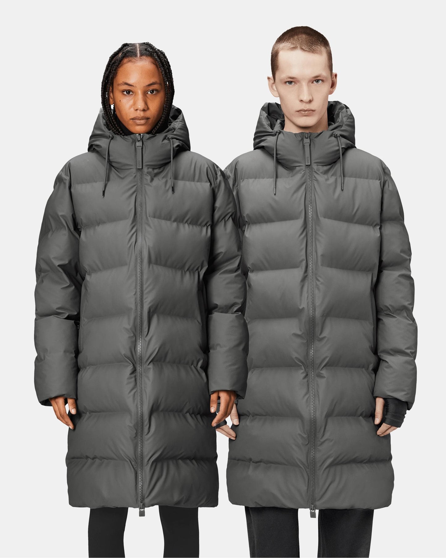 Rains Alta Long Unisex Puffer Jacket