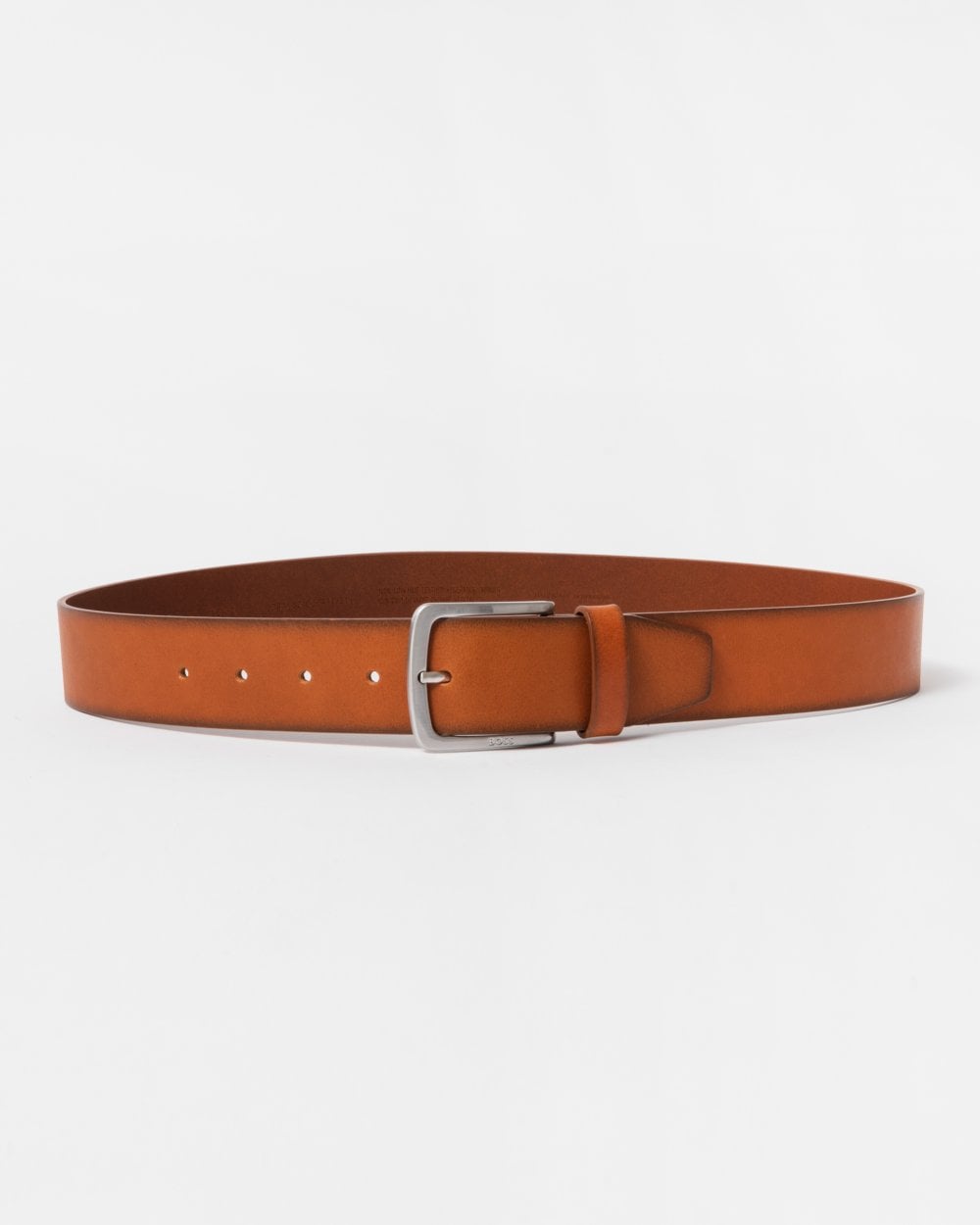 BOSS Orange Jor-V Italian-Leather Belt With Logo-Engraved Buckle