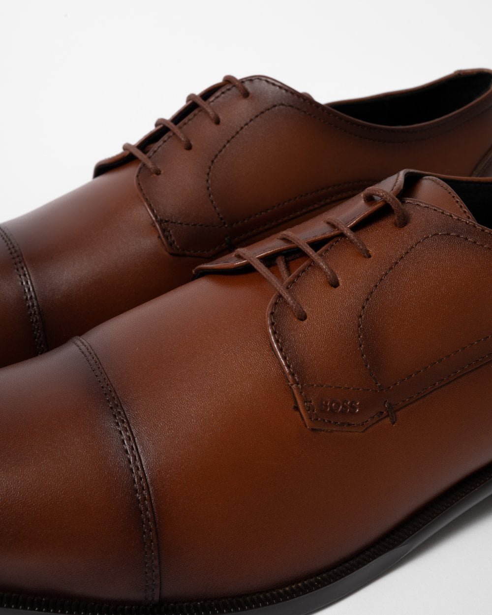 BOSS Orange Tayil Mens Derby Shoes - Medium Brown 210