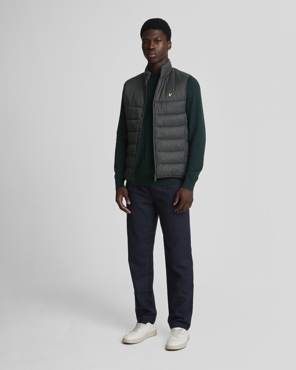 Lyle & Scott Mens Wadded Gilet - W635 Gunmetal
