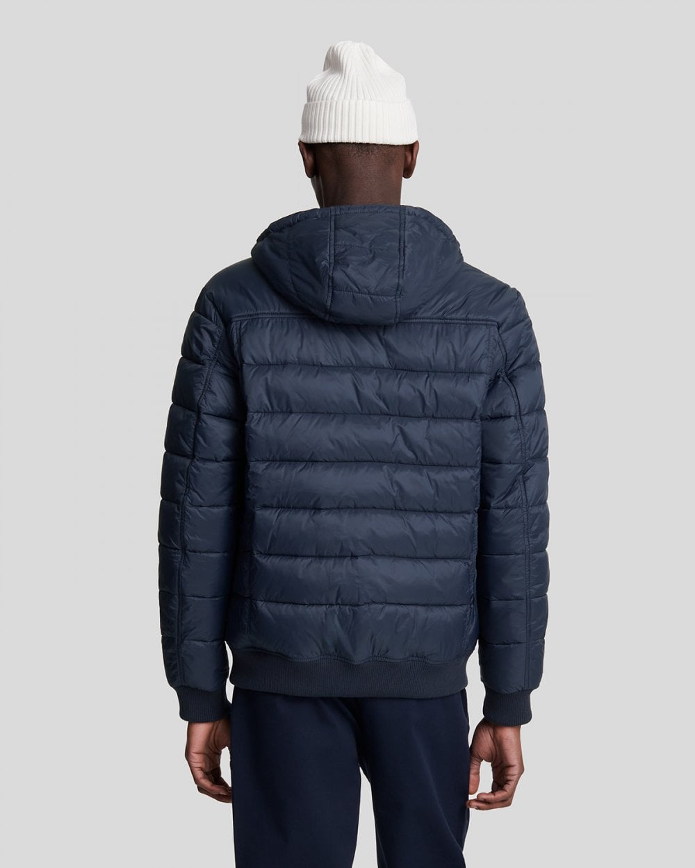 Lyle & Scott Nylon Mens Wadded Jacket - Z271 Dark Navy