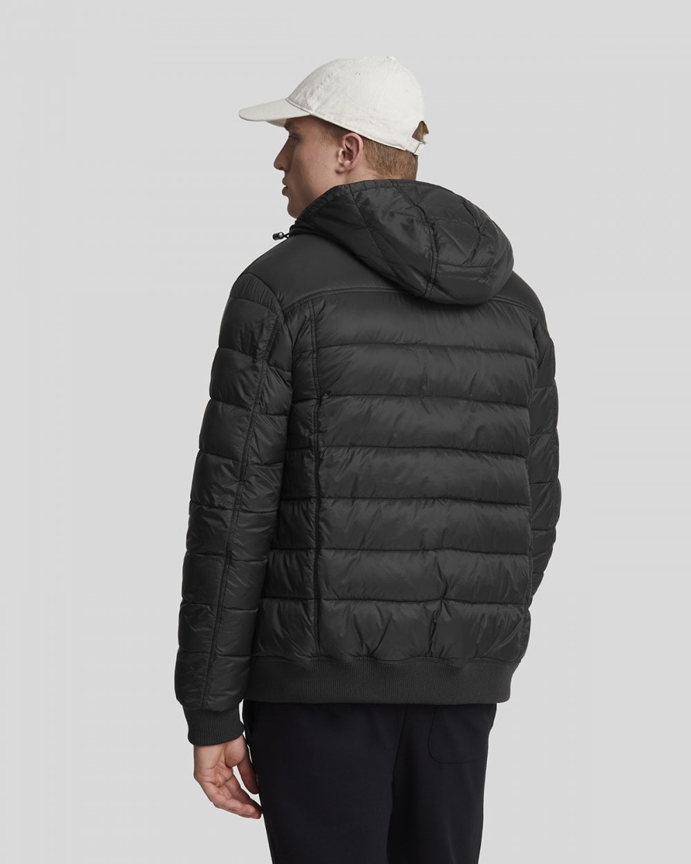 Lyle & Scott Nylon Mens Wadded Jacket - Z865 Jet Black