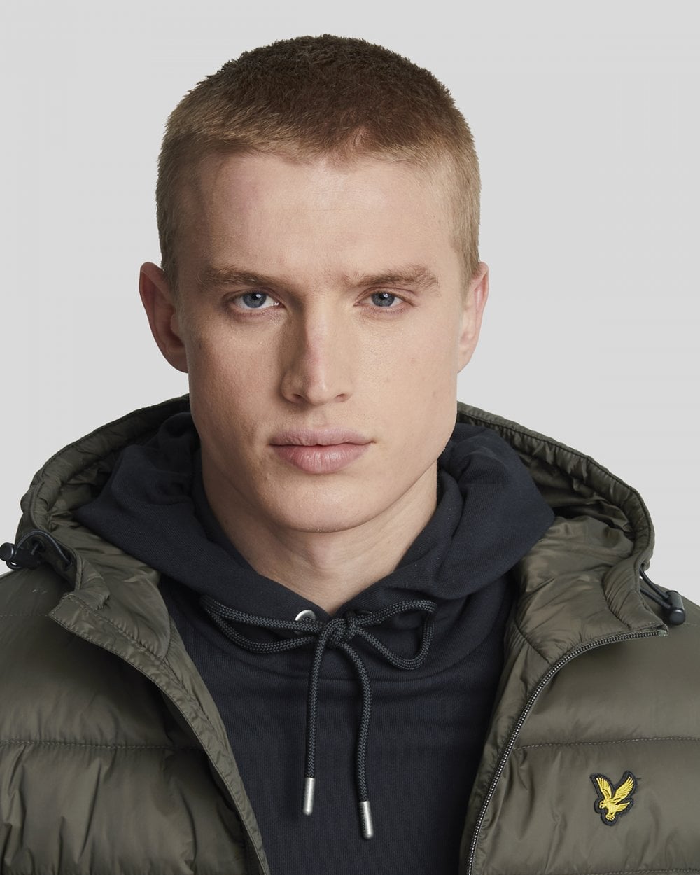 Lyle & Scott Nylon Mens Wadded Jacket - W485 Olive