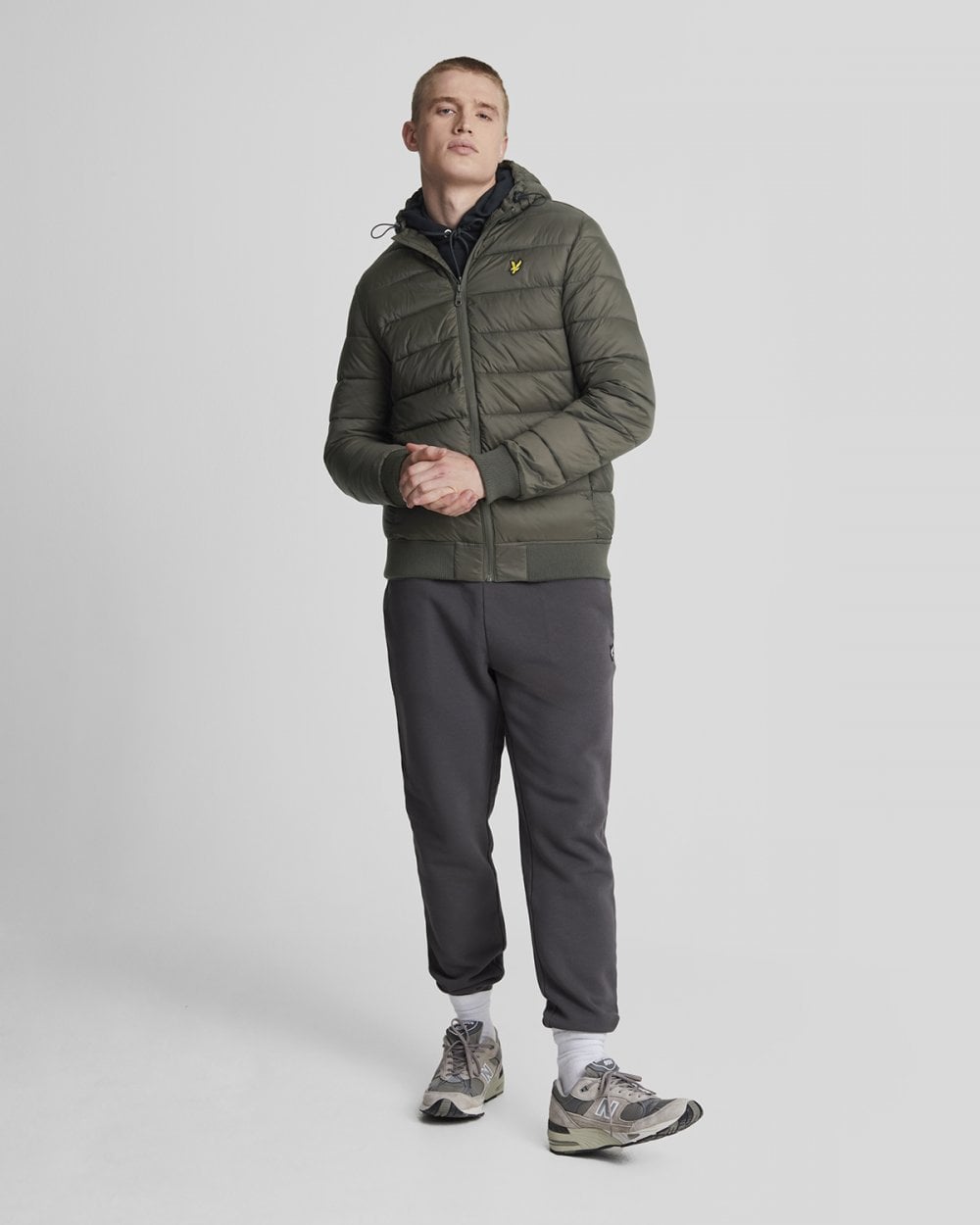 Lyle & Scott Nylon Mens Wadded Jacket - W485 Olive