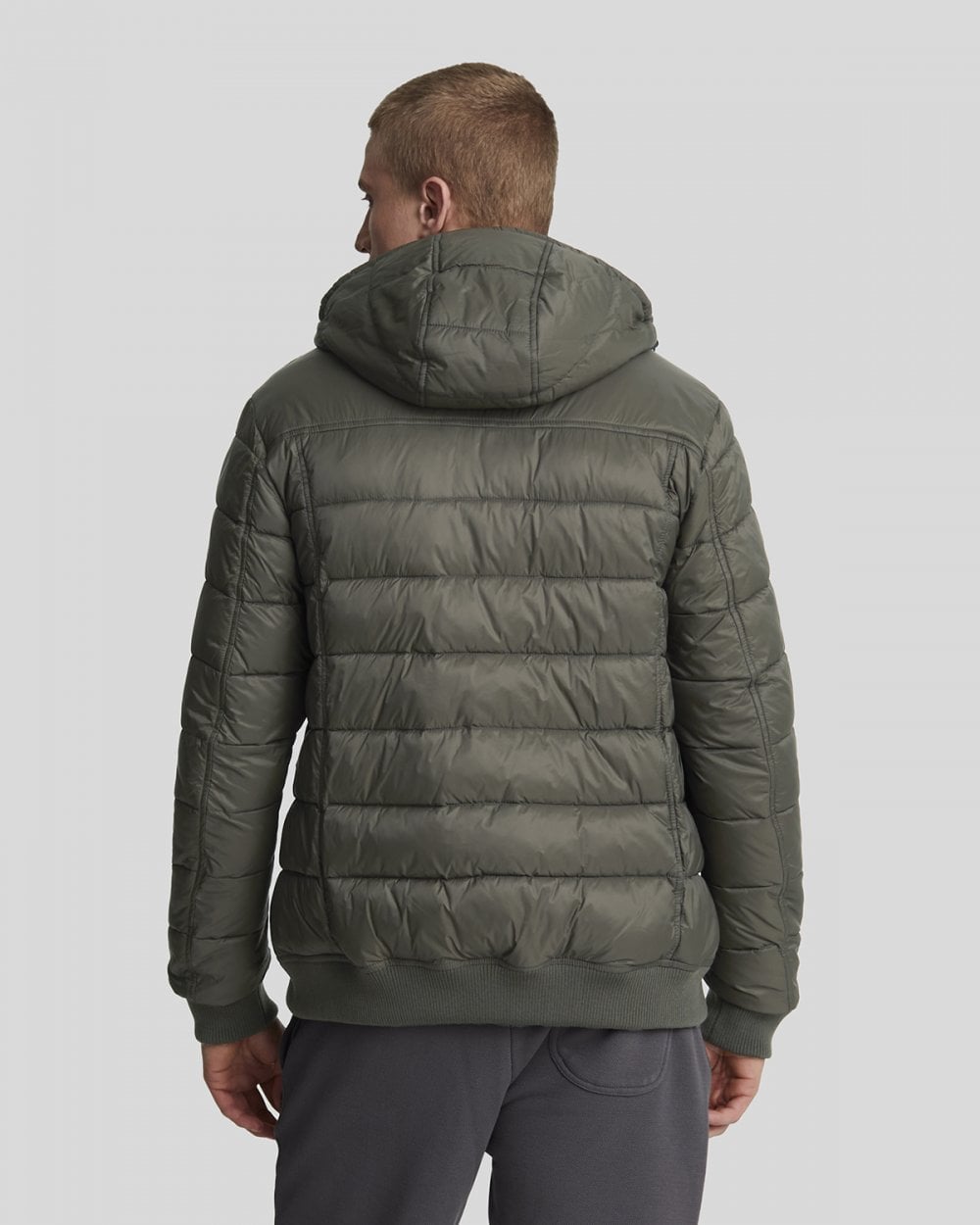 Lyle & Scott Nylon Mens Wadded Jacket - W485 Olive