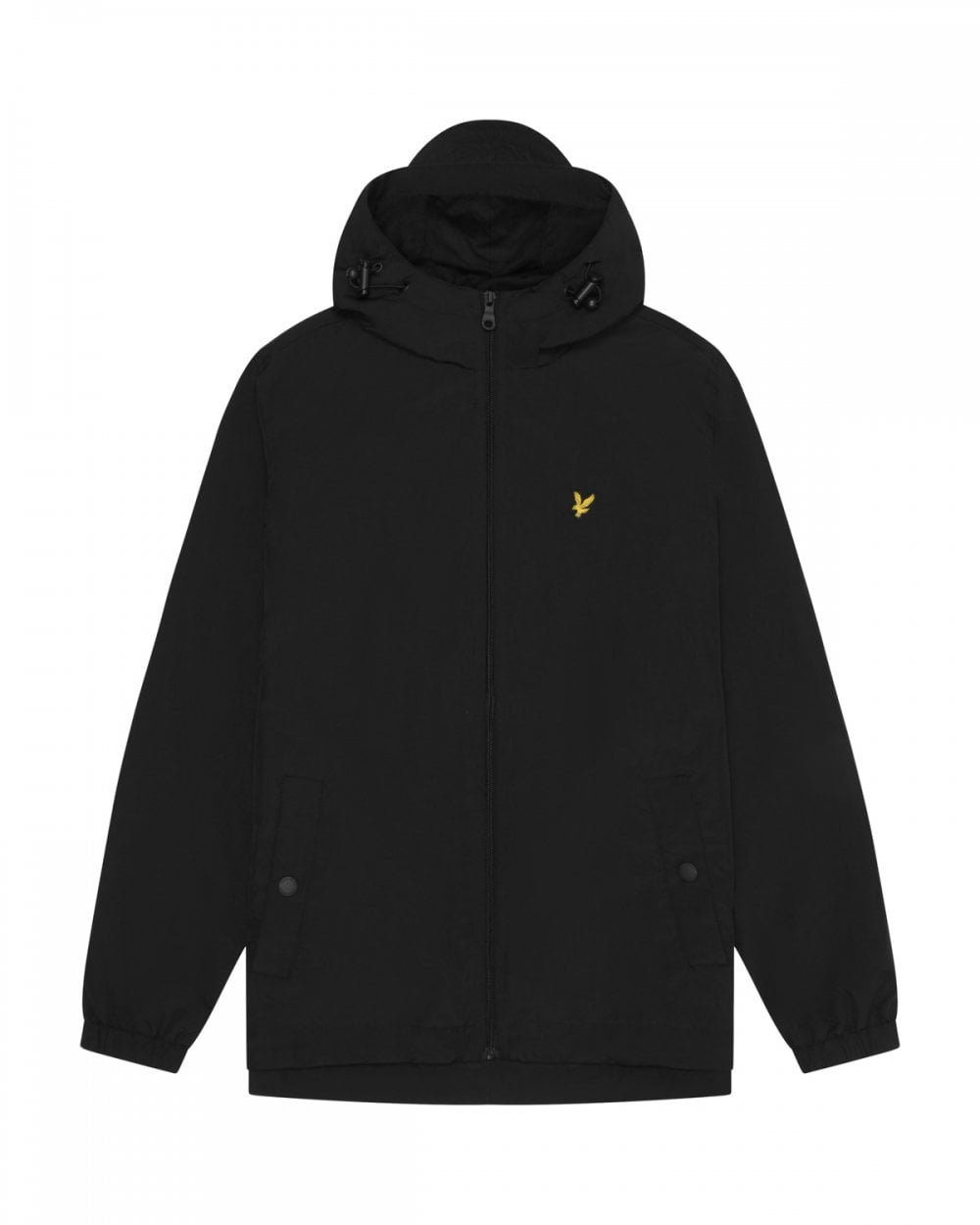 Lyle & Scott Mens Zip Through Hooded Jacket - Z865 Jet Black