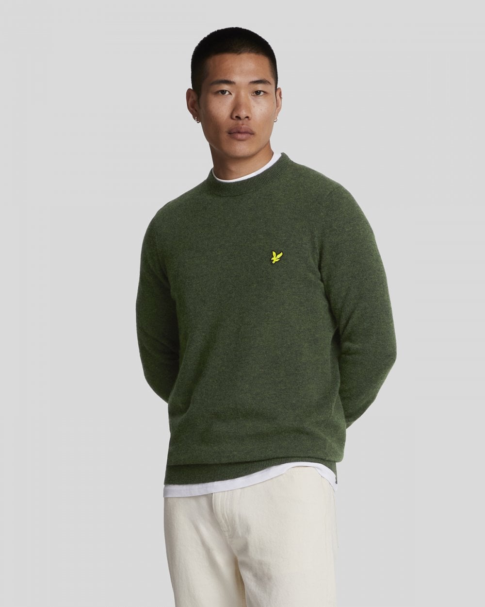 Lyle & Scott Lambswool Blend Mens Crew Neck Jumper