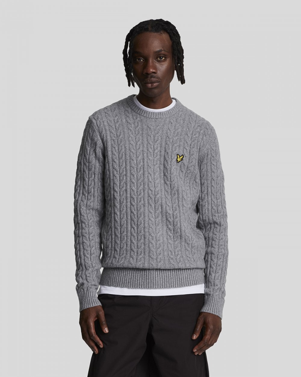 Lyle & Scott Cable Mens Crew Neck Jumper