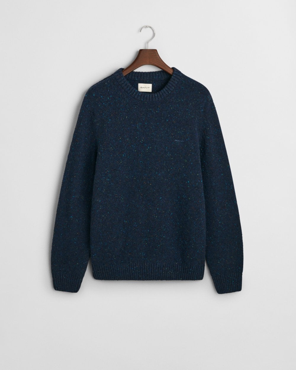 GANT Mens Neps Wool Crew Neck Jumper