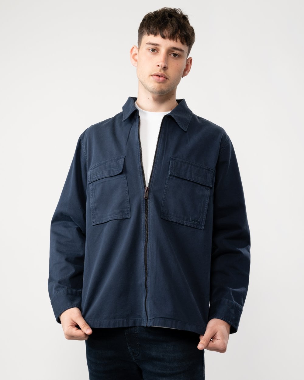 BOSS Orange BOSS Orange Lovel Mens Zip Overshirt 50520107