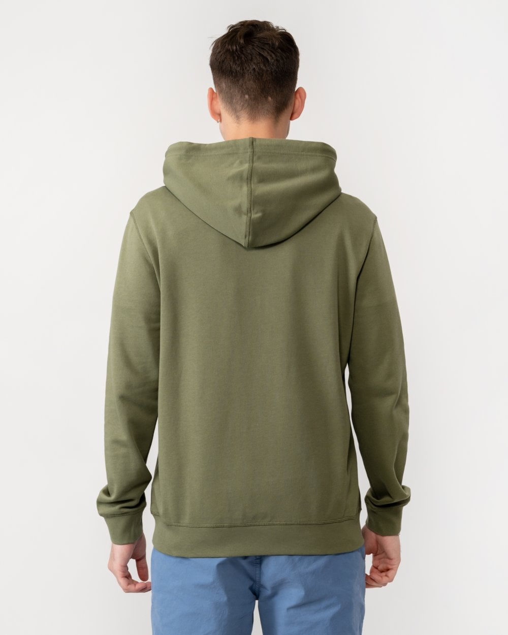 BOSS Orange Wetalk Mens Pullover Hoodie With Logo Patch - Open Green 349