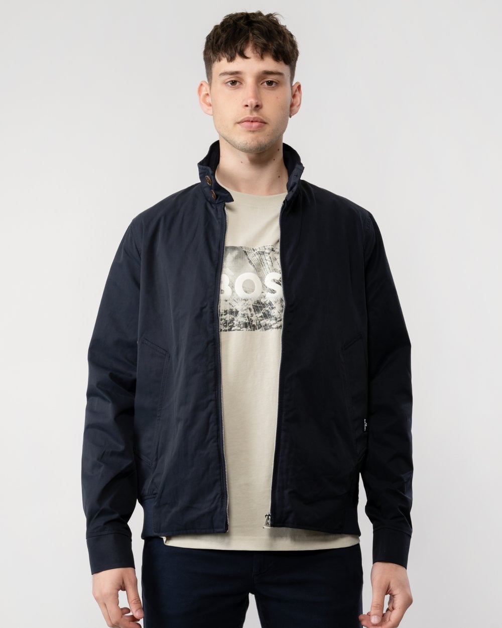 Paul Smith PS Paul Smith Mens Stand Collar Harrington Jacket