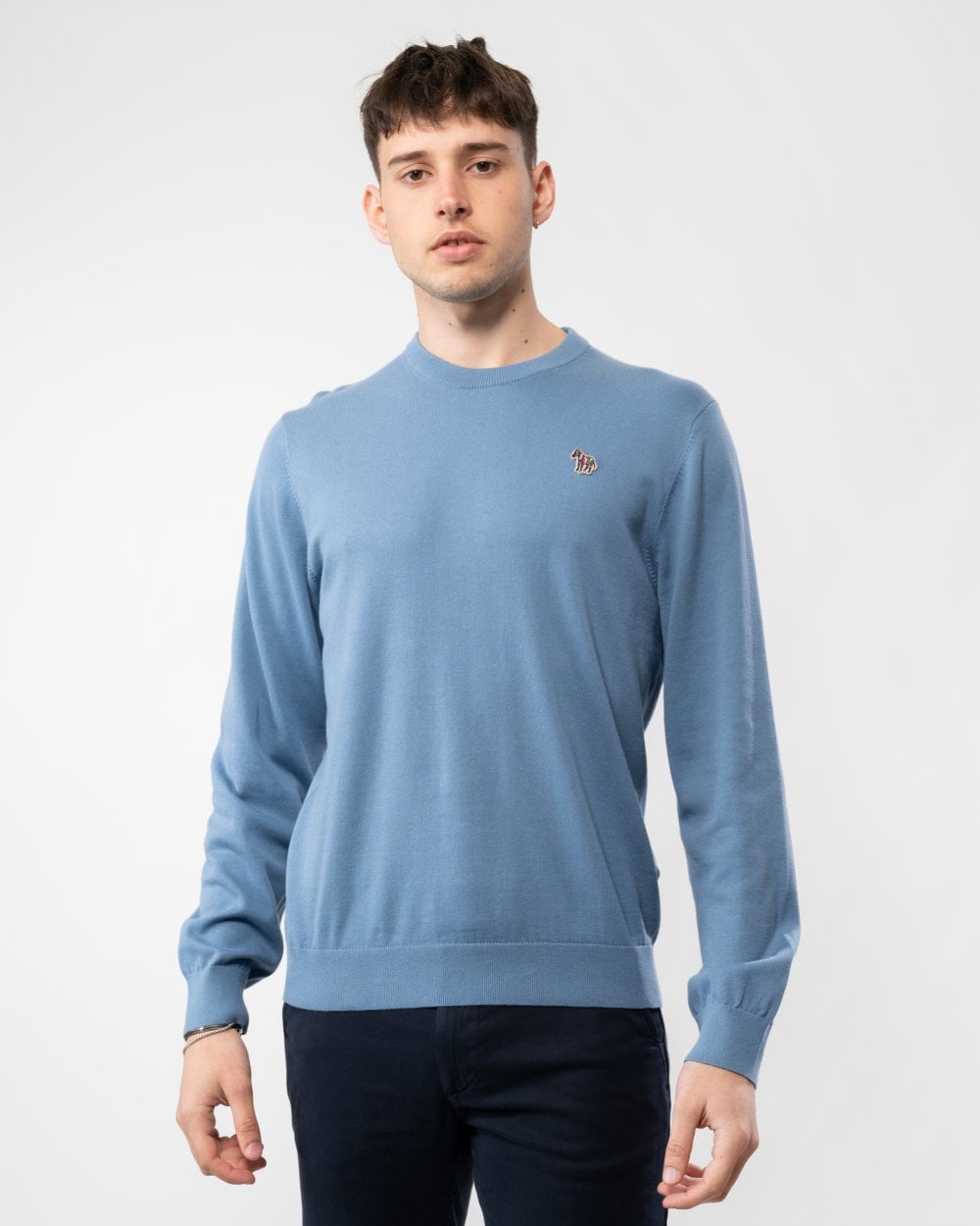 PS Paul Smith Mens Crew Neck Zebra Badge Jumper M2R-200YZ-L21858