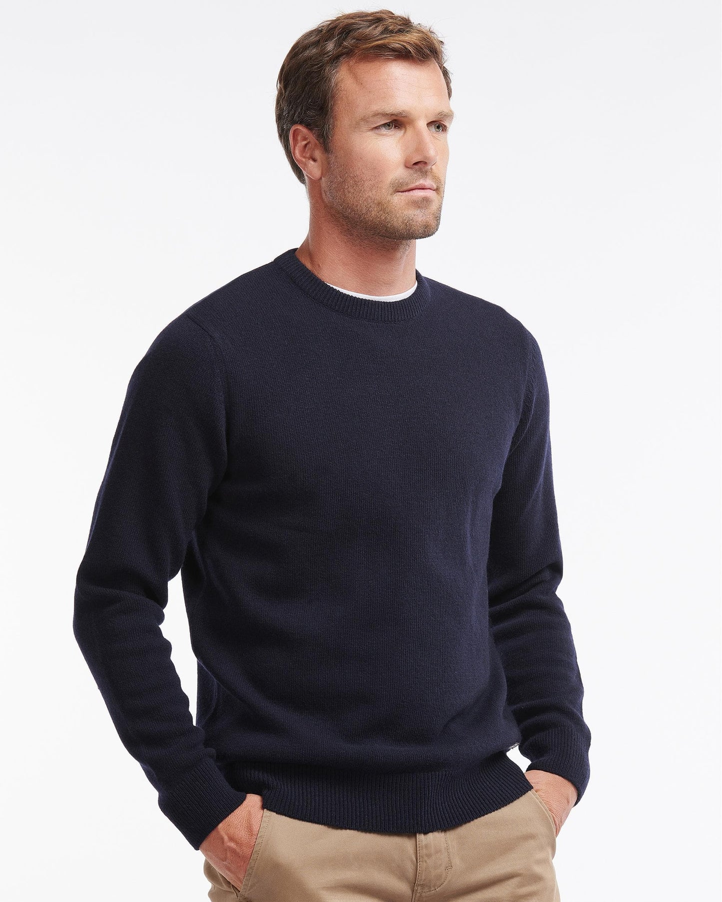 Barbour Nelson Essential Mens Crew Neck Jumper